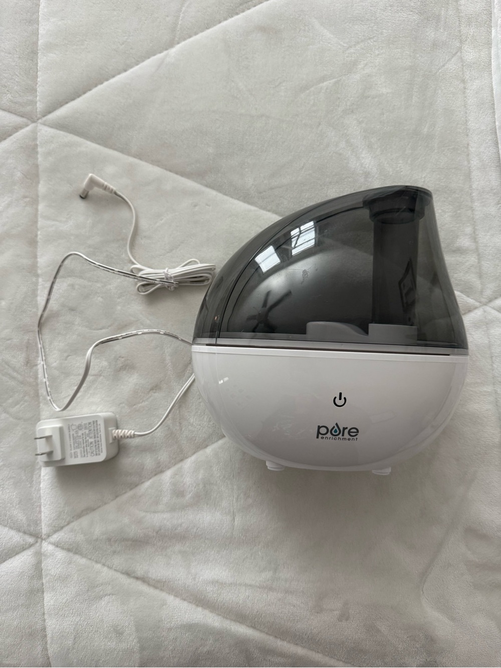 Pure Enrichment Cool Mist Humidifier - White & Smoke Gray